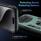 For Nothing Phone 3a Shockproof Metal Ring Holder Phone Case(Green) - 3