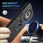For Nothing Phone 3a Pro Shockproof Metal Ring Holder Phone Case(Black) - 2