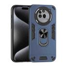 For Nothing Phone 3a Pro Shockproof Metal Ring Holder Phone Case(Blue) - 1