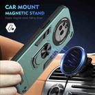 For Nothing Phone 3a Pro Shockproof Metal Ring Holder Phone Case(Green) - 2