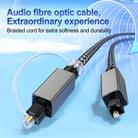 OD5.0mm Toslink Male to Male Digital Optical Audio Cable, Length:1m - 2