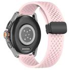 For Xiaomi Watch S4 Sport Folding Magnetic Buckle Silicone Watch Band(Pink) - 2