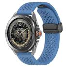 For Xiaomi Watch S4 Sport Folding Magnetic Buckle Silicone Watch Band(Blue) - 1