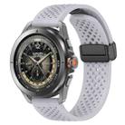 For Xiaomi Watch S4 Sport Folding Magnetic Buckle Silicone Watch Band(Grey) - 1