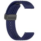 For Xiaomi Watch S4 Sport Folding Magnetic Buckle Silicone Watch Band(Midnight Blue) - 3