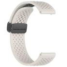 For Xiaomi Watch S4 Sport Folding Magnetic Buckle Silicone Watch Band(Starlight) - 3