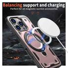 For iPhone 16 Pro PC Hybrid TPU Armor MagSafe Holder Phone Case(Rose Gold) - 3