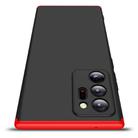 For Samsung Galaxy Note20 Ultra 5G GKK Three Stage Splicing Full Coverage PC Protective Case(Black Red) - 2