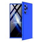For Samsung Galaxy Note20 Ultra 5G GKK Three Stage Splicing Full Coverage PC Protective Case(Blue) - 1
