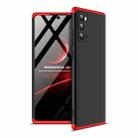 For Samsung Galaxy Note20 5G GKK Three Stage Splicing Full Coverage PC Protective Case(Black Red) - 1