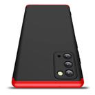 For Samsung Galaxy Note20 5G GKK Three Stage Splicing Full Coverage PC Protective Case(Black Red) - 1