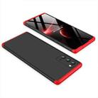 For Samsung Galaxy Note20 5G GKK Three Stage Splicing Full Coverage PC Protective Case(Black Red) - 3