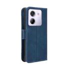 For Xiaomi Poco M7 Pro 5G Skin Feel Calf Texture Card Slots Leather Phone Case(Blue) - 3