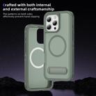 For iPhone 16 Pro Max Guard MagSafe Holder Matte PC Hybrid TPU Phone Case(Green) - 3