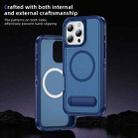 For iPhone 16 Pro Guard MagSafe Holder Matte PC Hybrid TPU Phone Case(Royal Blue) - 3