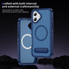 For iPhone 16 Plus Guard MagSafe Holder Matte PC Hybrid TPU Phone Case(Royal Blue) - 3