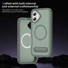 For iPhone 16 Plus Guard MagSafe Holder Matte PC Hybrid TPU Phone Case(Green) - 3