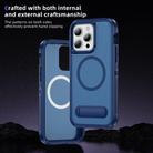 For iPhone 15 Pro Max Guard MagSafe Holder Matte PC Hybrid TPU Phone Case(Royal Blue) - 3