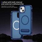 For iPhone 15 Plus Guard MagSafe Holder Matte PC Hybrid TPU Phone Case(Royal Blue) - 3