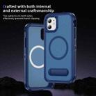 For iPhone 11 Guard MagSafe Holder Matte PC Hybrid TPU Phone Case(Royal Blue) - 3