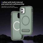 For iPhone 11 Guard MagSafe Holder Matte PC Hybrid TPU Phone Case(Green) - 3