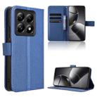 For Xiaomi 14T Diamond Texture Leather Phone Case(Blue) - 1