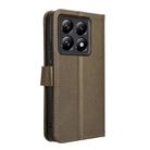 For Xiaomi 14T Diamond Texture Leather Phone Case(Brown) - 3