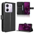 For Xiaomi Poco M7 Pro 5G Diamond Texture Leather Phone Case(Black) - 1