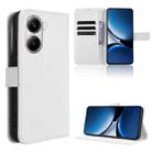 For Xiaomi Poco X7 Pro 5G Diamond Texture Leather Phone Case(White) - 1