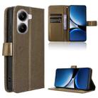 For Xiaomi Poco X7 Pro 5G Diamond Texture Leather Phone Case(Brown) - 1