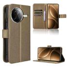 For Xiaomi Poco F7 Pro 5G / F7 Ultra Diamond Texture Leather Phone Case(Brown) - 1