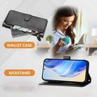 For iPhone 16 Plus Multi-Card Slots Zipper Wallet Leather Phone Case(Black) - 3