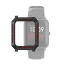 For Huami Amazfit Bip Lite Version 1S / Bip S Smart Watch TPU Protective Case, Color:Black+Red - 1