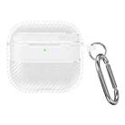 For AirPods 4 Carbon Fiber Texture Bluetooth Earphone Protective Case(Transparent) - 2