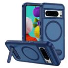 For Google Pixel 8 Pro Guard MagSafe Holder Matte PC Hybrid TPU Phone Case(Royal Blue) - 1