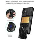For Samsung Galaxy A06 4G Sliding Camshield TPU+PC Phone Case with Card Slot(Red) - 3