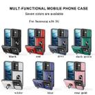 For Samsung Galaxy A36 5G Sliding Camshield TPU+PC Phone Case with Card Slot(Red) - 2