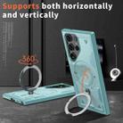 For Samsung Galaxy S23 Ultra 5G PC Hybrid TPU Armor MagSafe Ring Holder Phone Case(Light Blue) - 2