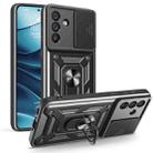 For Samsung Galaxy A56 5G Sliding Camera Cover Design TPU+PC Phone Case(Black) - 1