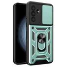 For Samsung Galaxy A36 5G Sliding Camera Cover Design TPU+PC Phone Case(Green) - 1