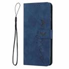 For Tecno Spark 30C Skin Feel Heart Embossed Leather Phone Case(Blue) - 2