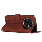 For Tecno Spark 30C Skin Feel Heart Embossed Leather Phone Case(Brown) - 3