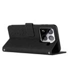 For Xiaomi 15 Pro Skin Feel Heart Embossed Leather Phone Case(Black) - 3