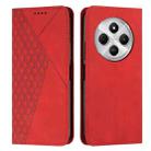 For Redmi 14C 4G Diamond Splicing Skin Feel Magnetic Leather Phone Case(Red) - 1