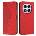 For Redmi Note 14 Pro 5G Diamond Splicing Skin Feel Magnetic Leather Phone Case(Red) - 1