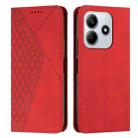 For Redmi Note 14 5G Diamond Splicing Skin Feel Magnetic Leather Phone Case(Red) - 1