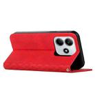 For Redmi Note 14 5G Diamond Splicing Skin Feel Magnetic Leather Phone Case(Red) - 3