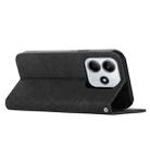 For Redmi Note 14 4G 163.25mm Diamond Splicing Skin Feel Magnetic Leather Phone Case(Black) - 3