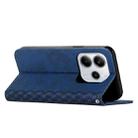 For Redmi Note 14 4G 164.84mm Diamond Splicing Skin Feel Magnetic Leather Phone Case(Blue) - 3