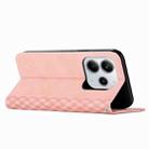 For Redmi Note 14 4G 164.84mm Diamond Splicing Skin Feel Magnetic Leather Phone Case(Rose Gold) - 3